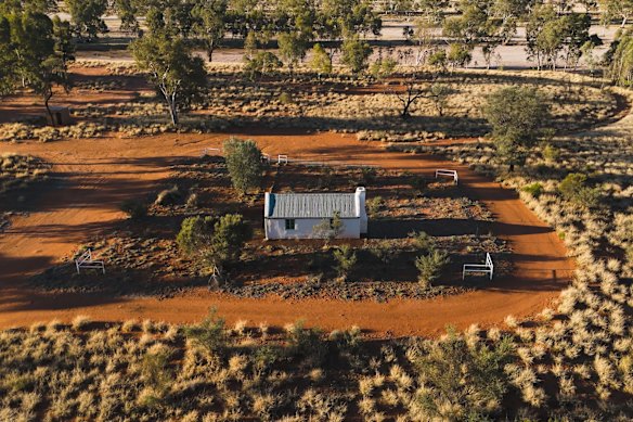 Albert Namatjira’s House on Lhara Pinta (Finke River), Ntaria (Hermannsburg). 