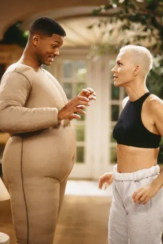 Joseph Del Valle/NBCU Photo Bank Will Smith and Susan Powter on a 1994 episode of 'The Fresh Prince of Bel-Air'