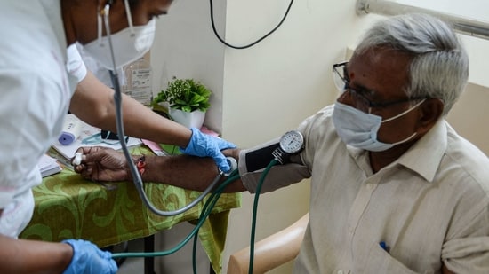 Early blood pressure changes predict heart attacks 10 years before symptoms. (Arun Sankar / AFP)