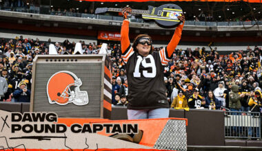 Kimberly Dunlap Kane serves as Dawg Pound Captain ahead of Week 17 vs. the Steelers