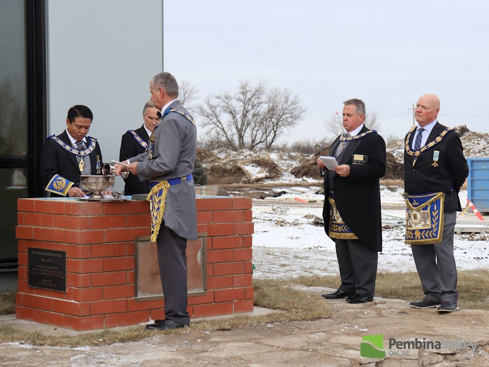 free masons at a ceremony