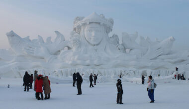 ephemeral art and architecture for sub-zero temperatures