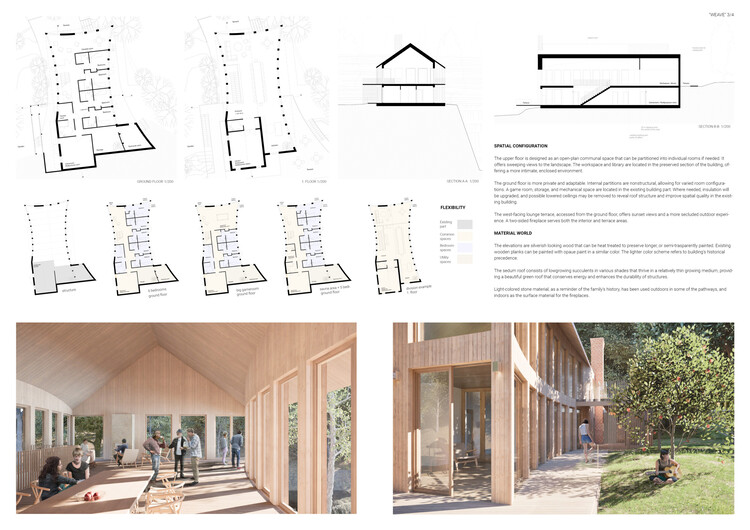 Howard Waterfall Retreat Competition: Buildner’s Winners Explore Multigenerational Living and Topography - Image 32 of 41
