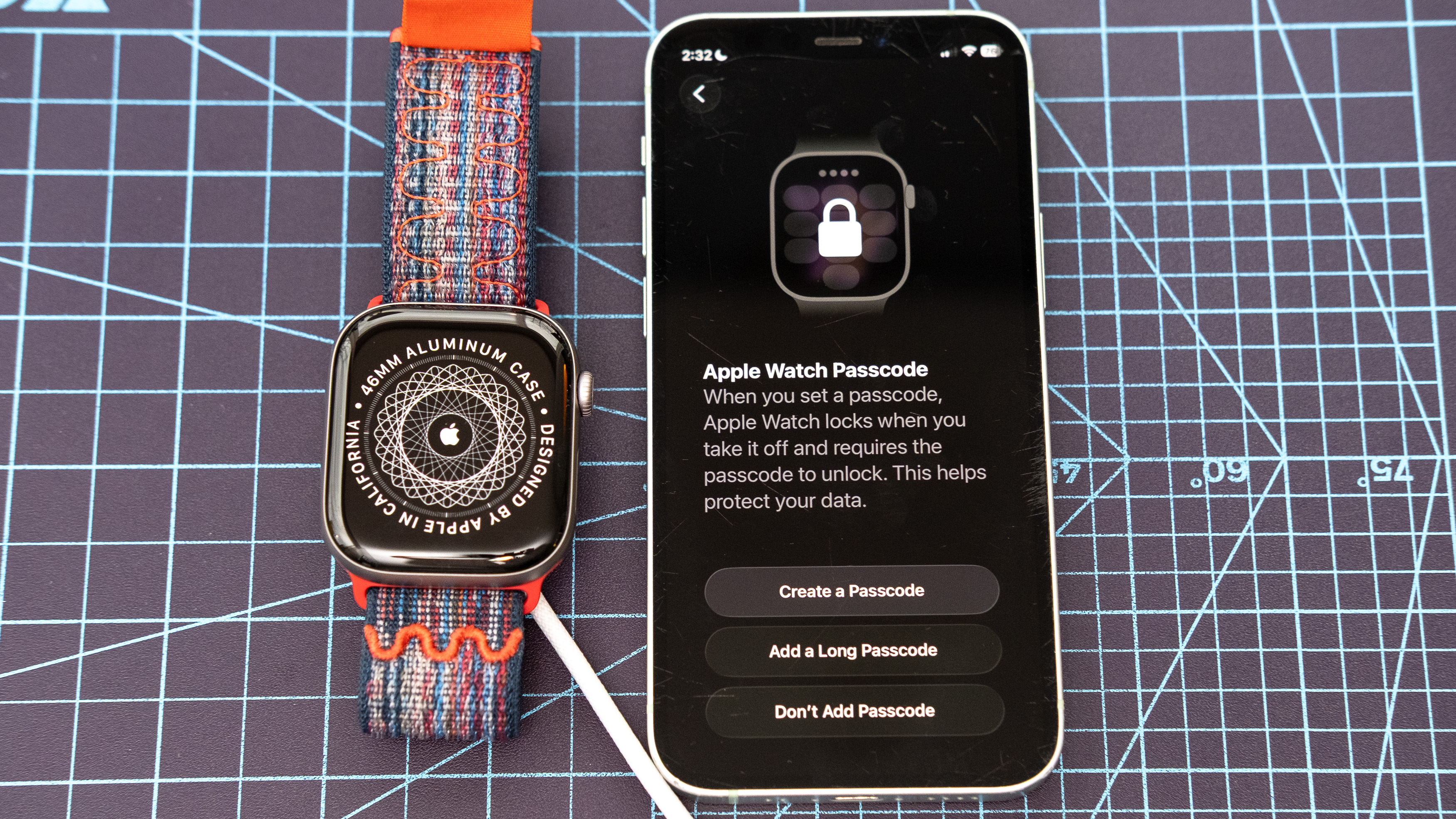 Apple Watch Series 11 close-up showing the setup and pairing process 