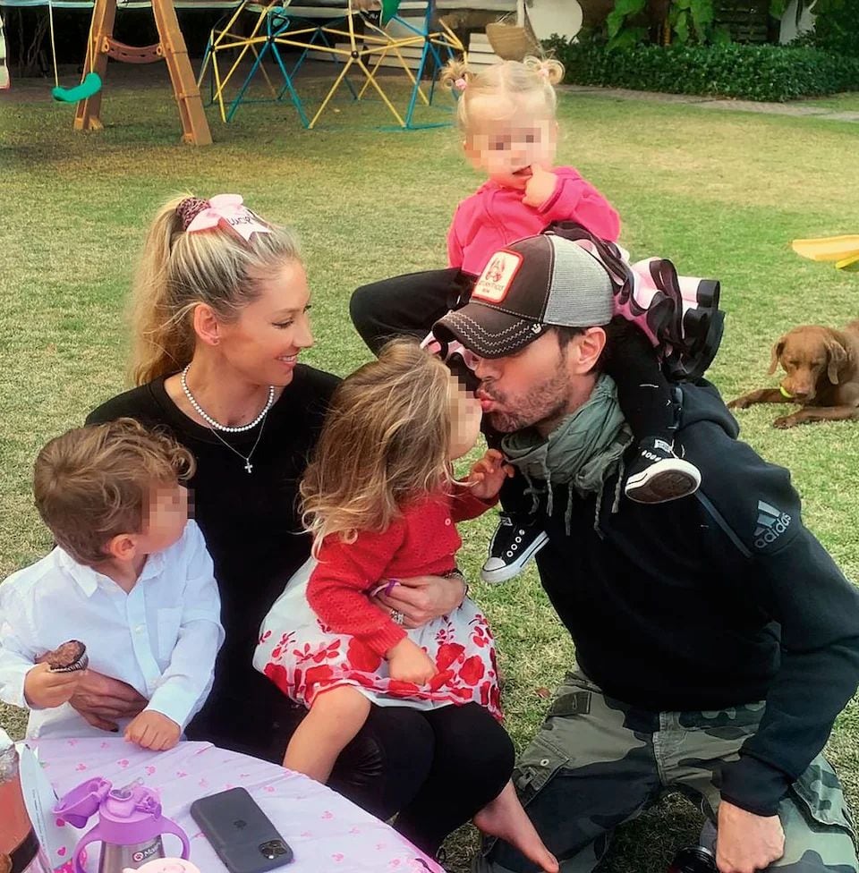 The family with their three children, Lucy, Nicholas and Mary