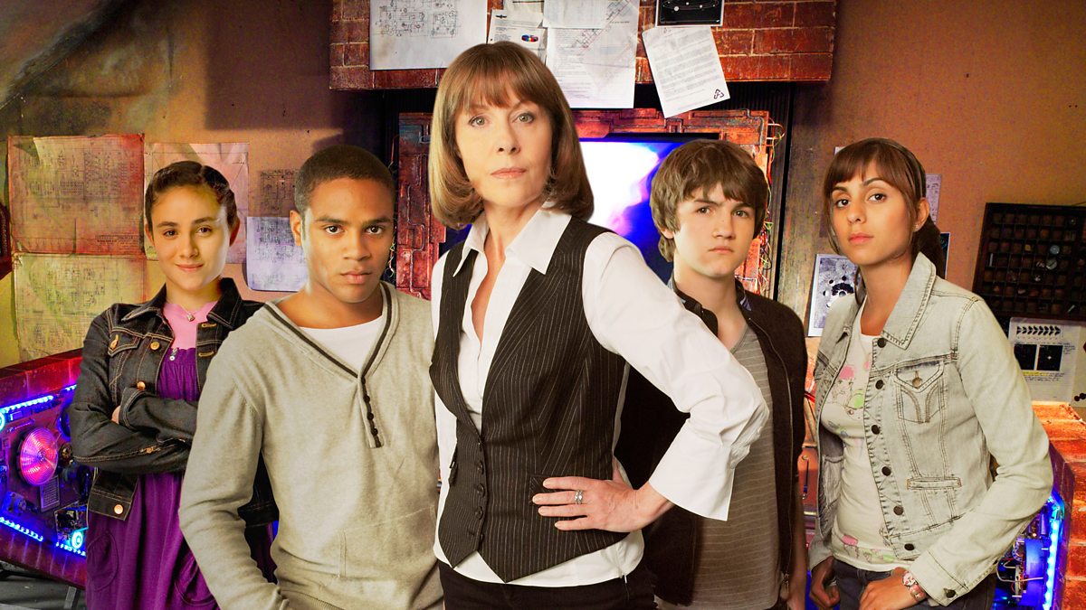 The cast of "The Sarah Jane Adventures", led by Elisabeth Sladen, who played Doctor Who companion Sarah Jane Smith. She is joined by Clyde Langer, Luke Smith, Rani Chandra, and Maria Jackson.