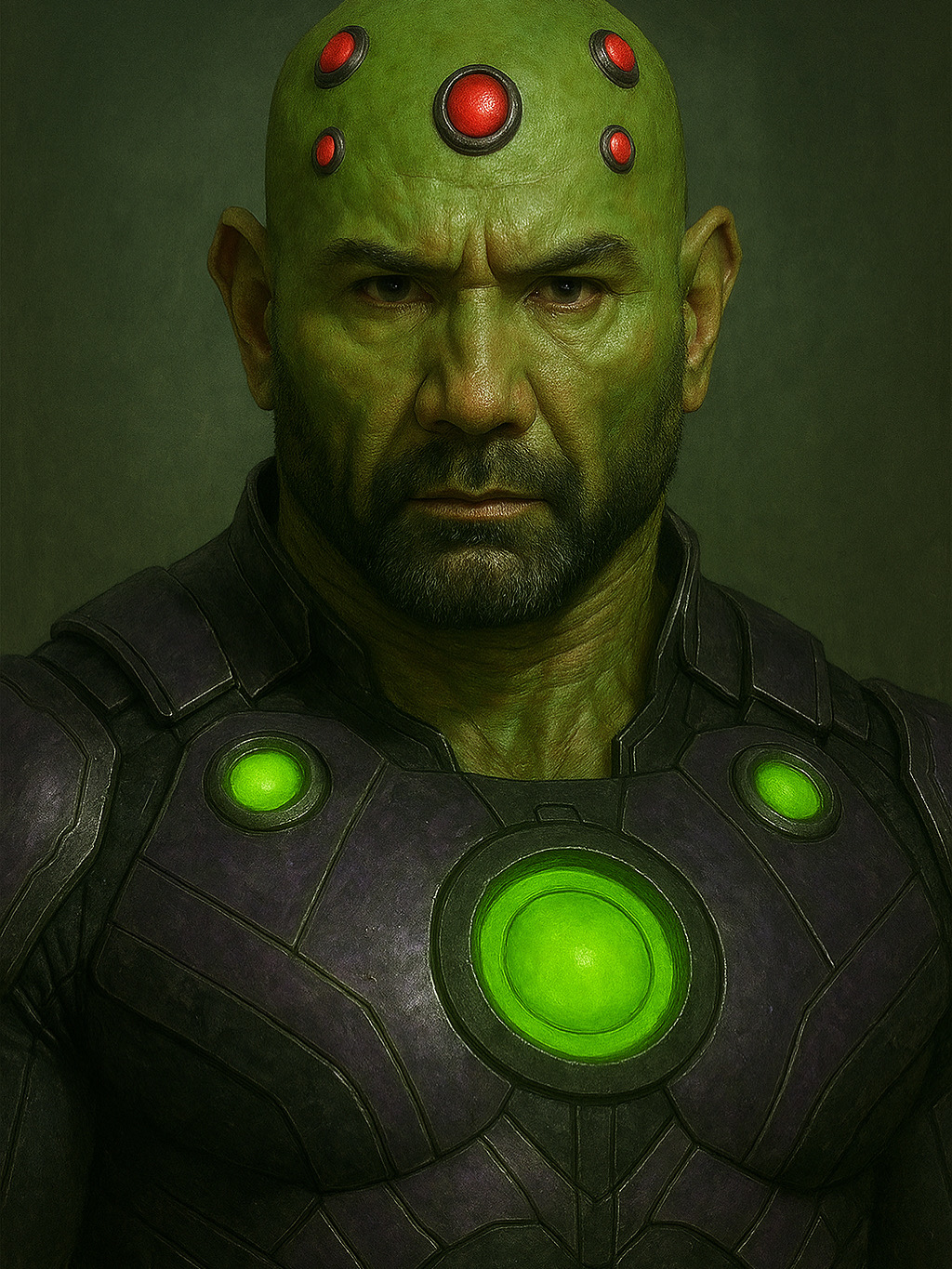 dave bautista brainiac fan art man of tomorrow