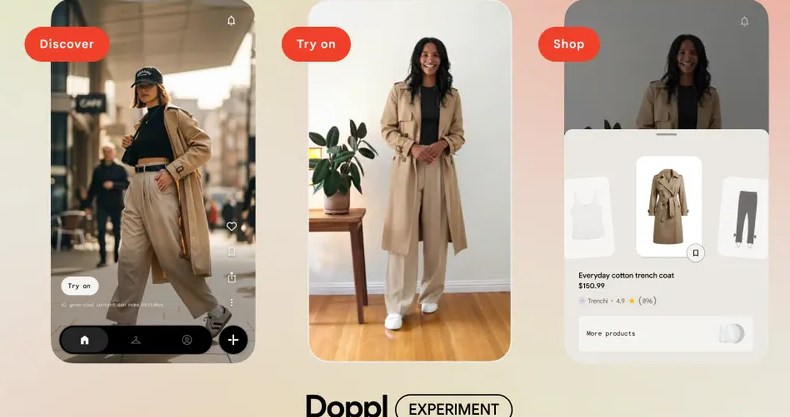 Doppl’s new discovery feed adds more outfits for your AI self to try on.