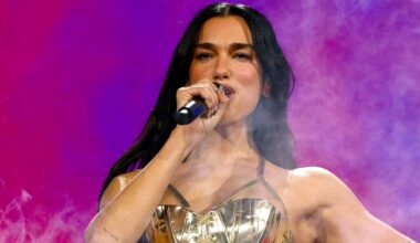 Dua Lipa Shows Off Bold See-Through Look After Finishing Her Tour