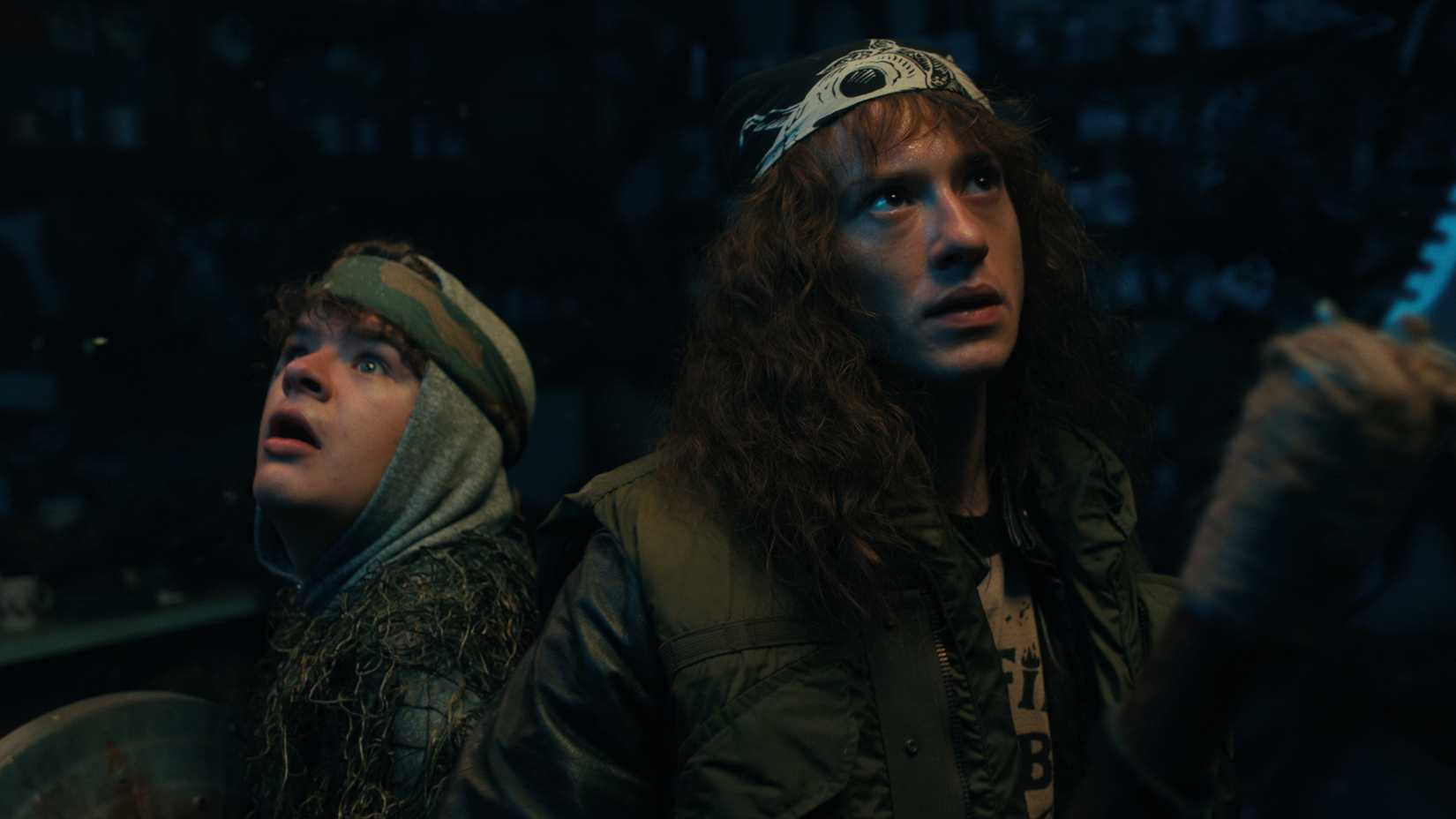 Dustin and Eddie in Stranger Things season 4