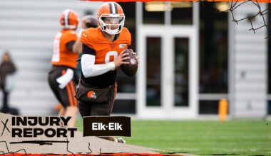 TE Harold Fannin Jr. and QB Dillon Gabriel questionable for Week 17