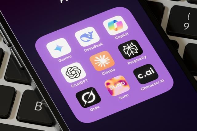 Logos of generative artificial intelligence (AI) applications are seen in this illustration. gettyimagesbank