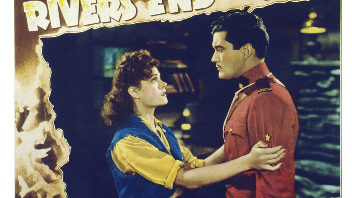 Elizabeth Inglis and Dennis Morgan in River's End 