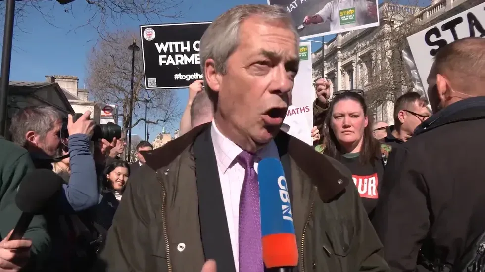 Farage pledged to abolish inheritance tax at the farming rally