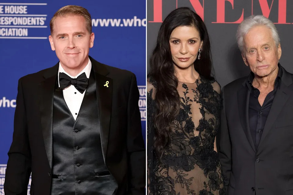 Paul Morigi/Getty; Arnold Jerocki/Getty Scott Jennings; Catherine Zeta-Jones and Michael Douglas