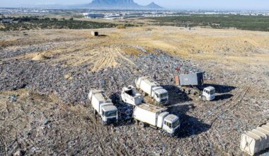 Food waste in South Africa is dumped in landfills