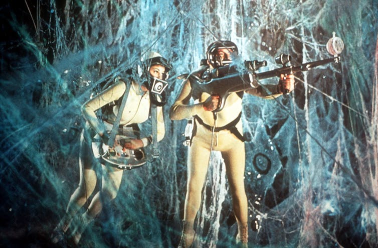 A scene from Fantastic Voyage starring Raquel Welch.