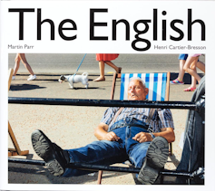 A cover of a photobook called The English by Martin Parr