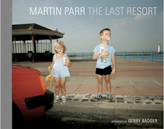 A cover of a photography book called The Last Resort by Martin Parr.