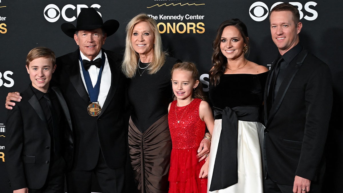George Strait and family at Kennedy Center Honors
