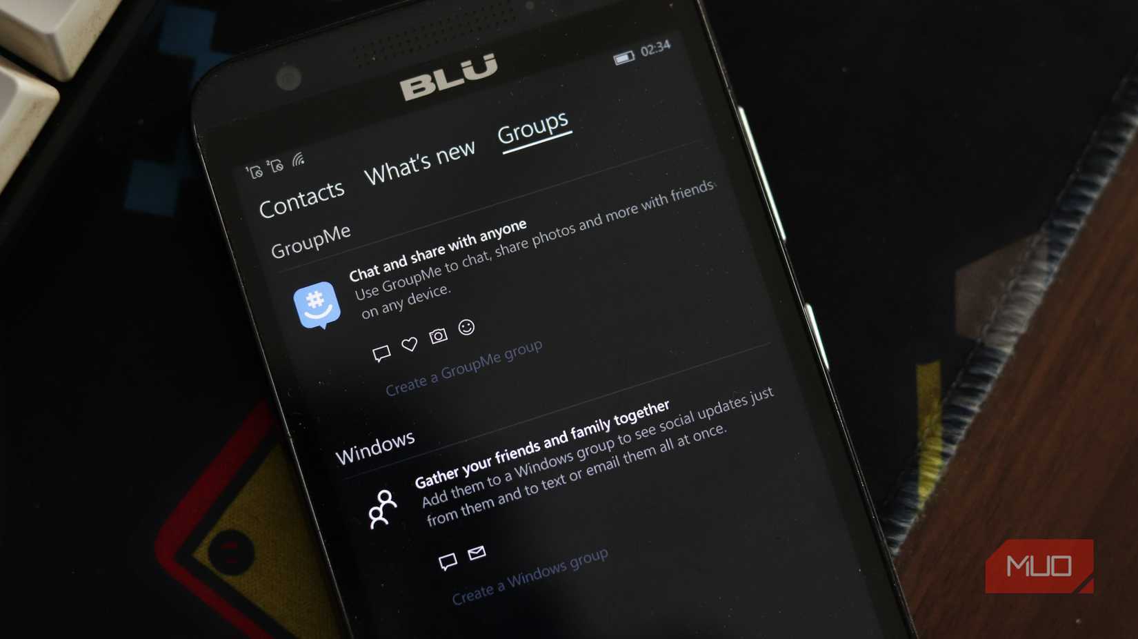 Groups in people hub app.