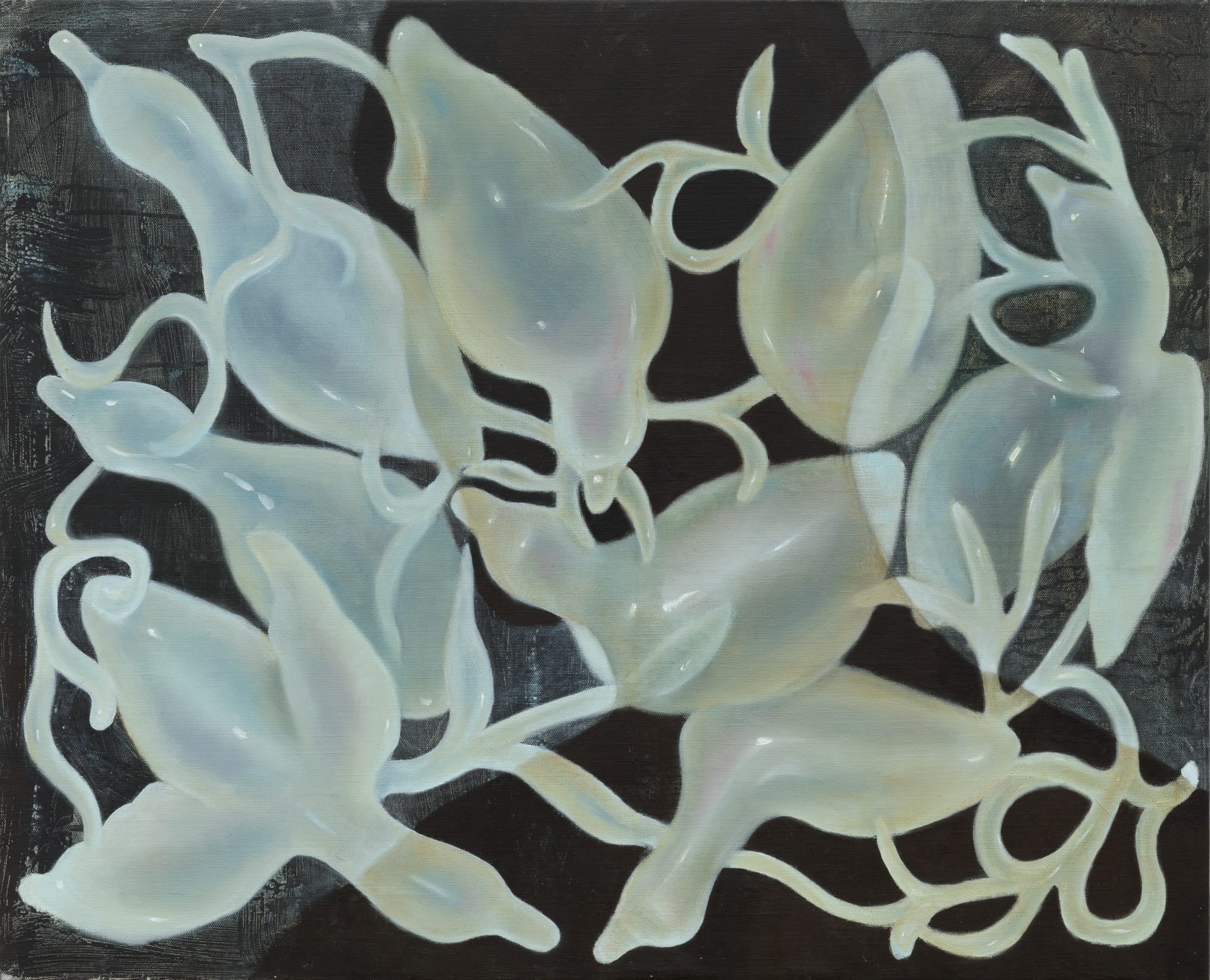 a painting of a floral-insect like tangle by Shuo Hao