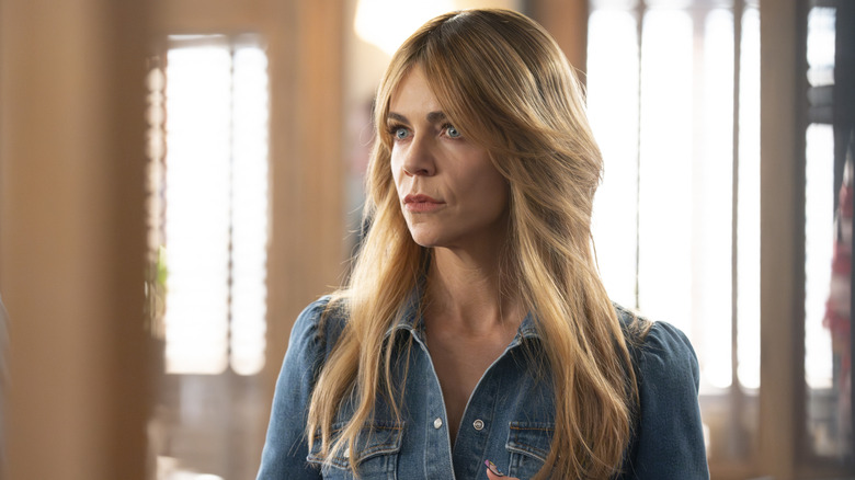 Kaitlin Olson's Morgan Gillory looking to the side in High Potential