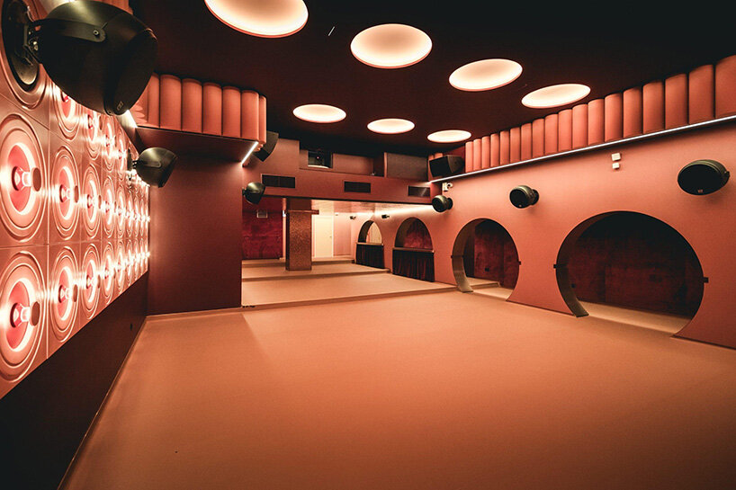 historic parisian cinema is reborn in wes anderson-like pastel hues and velvet touches