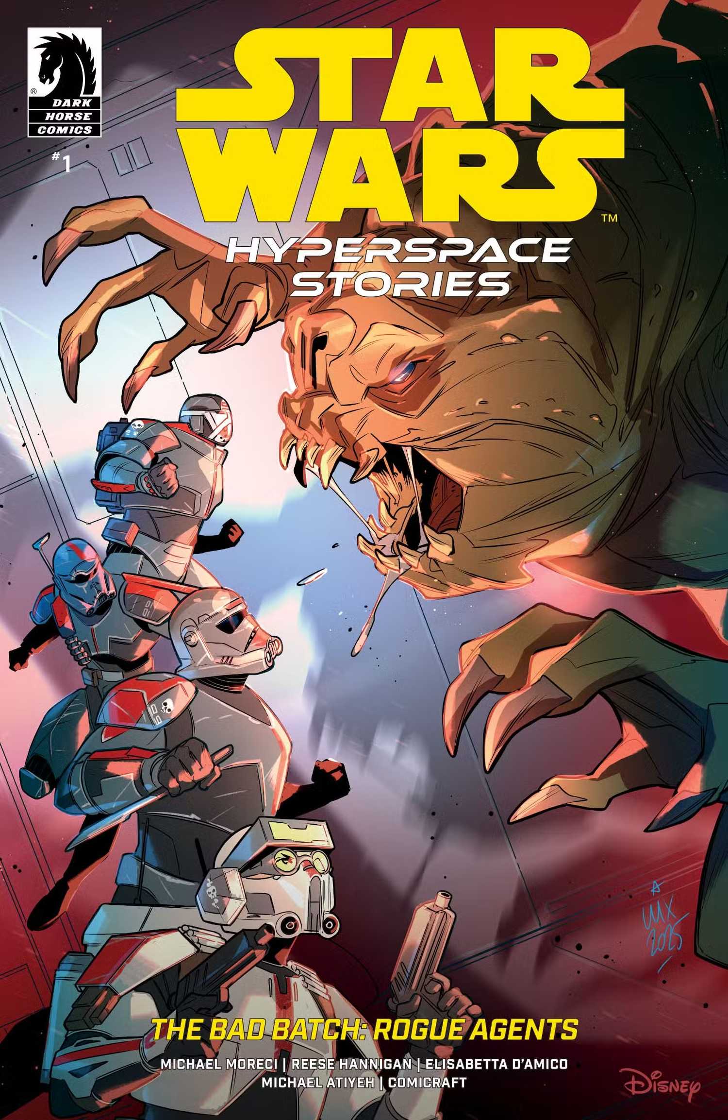 Hyperspace Stories cover, the Bad Batch vs. a Rancor