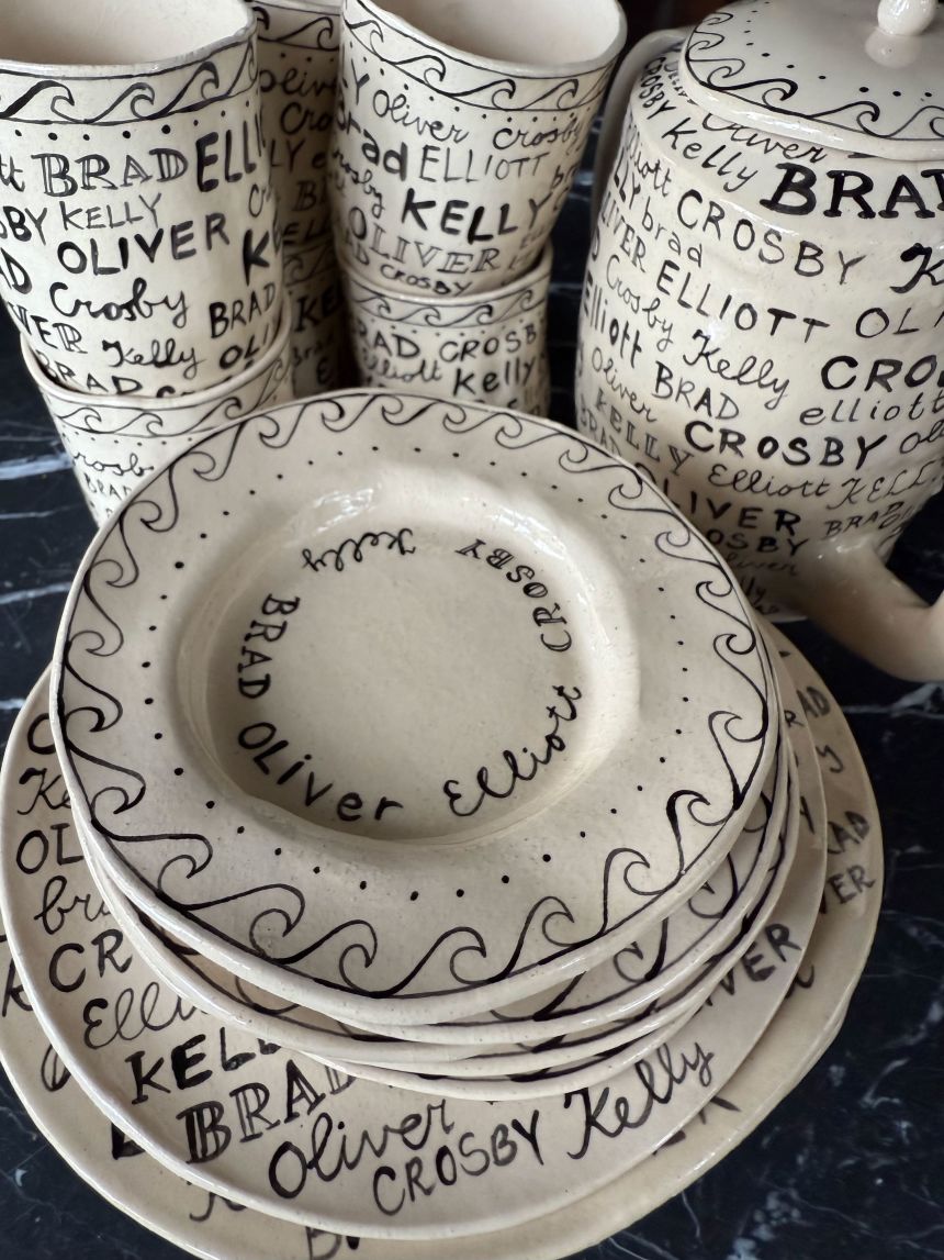 A ceramics set from Netherlands-based ceramicist The English Boys.