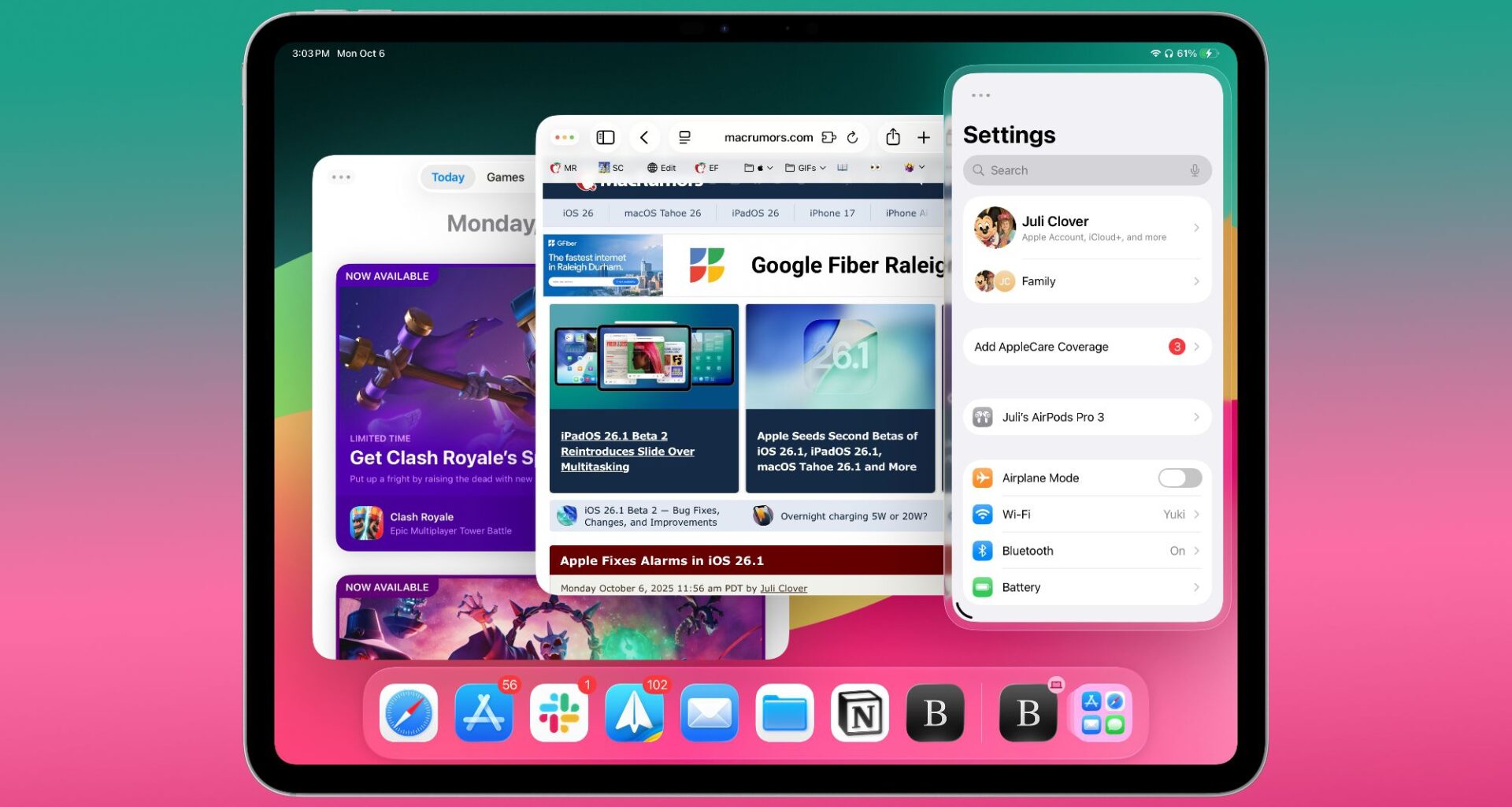 Apple Releases iPadOS 26.2 With Multitasking Improvements