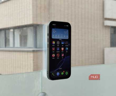 iPhone 16 Pro slapped on a window