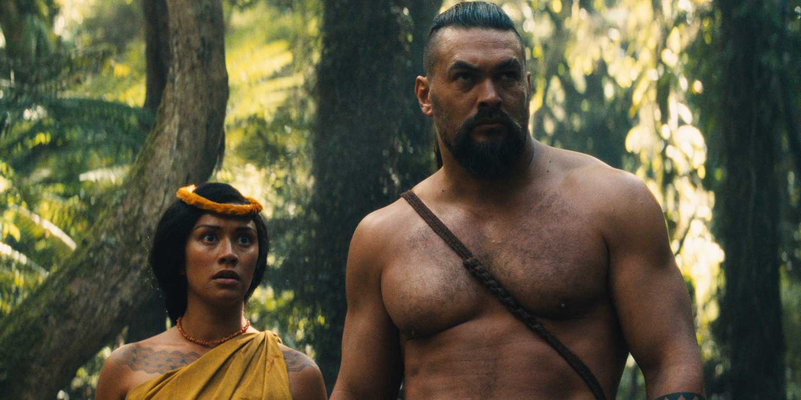 Jason Momoa & Luciane Buchanan in Chief of War