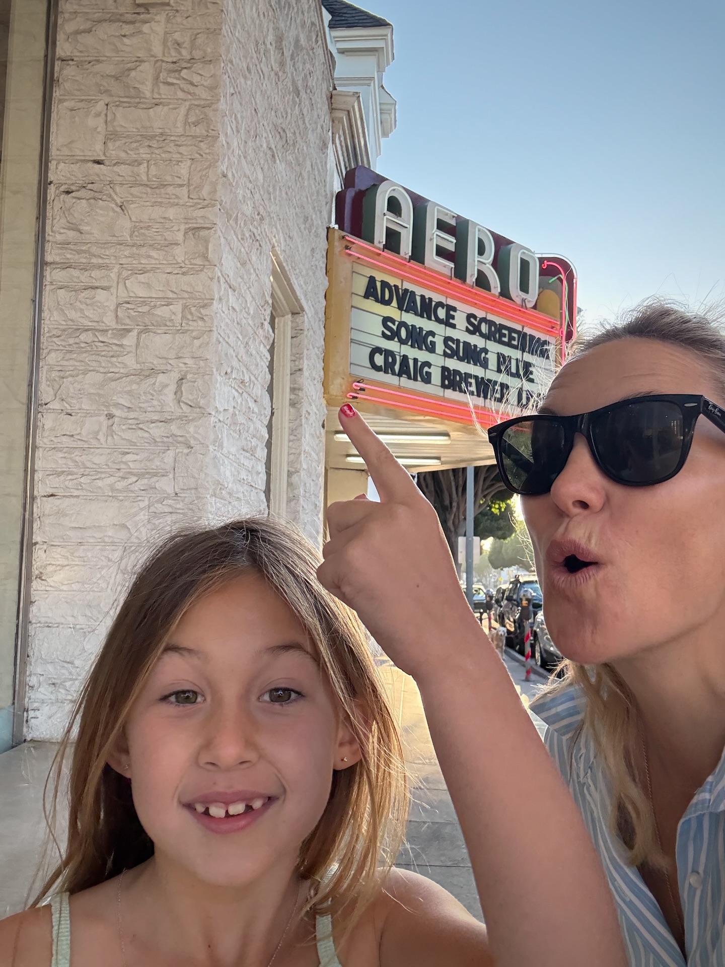 Kate Hudson and her daughter Rani, 7, head to a Santa Monica theater for a screening of Hudson’s new movie, “Song Sung Blue.”