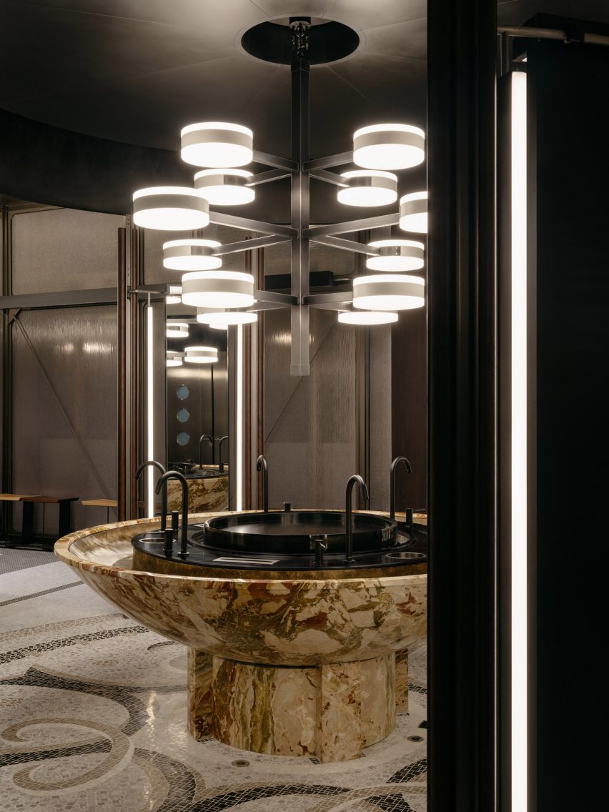 Ink Ink Market bathroom by Linehouse