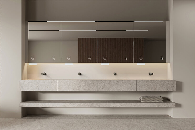 mediclinics’ invisible behind-the-mirror restroom systems enhance design, hygiene and space