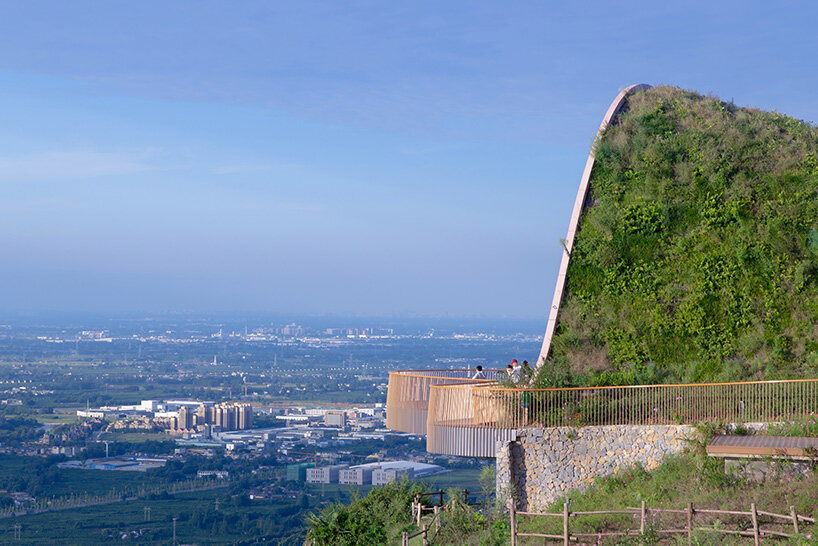 MVRDV completes earth-covered pavilion with viewing deck for public gatherings in china