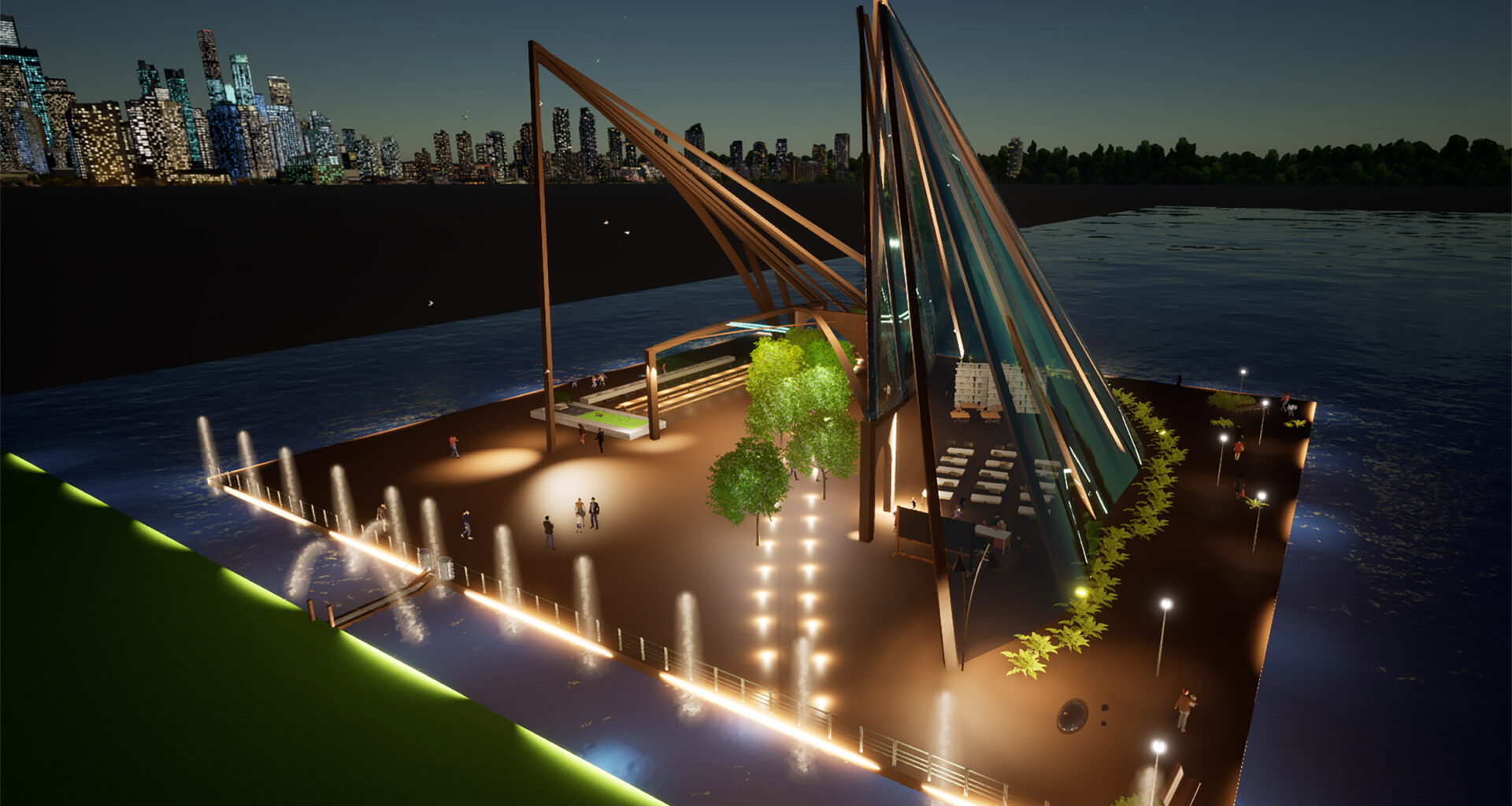 a visualisation of an art school design