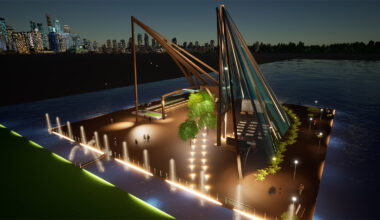 a visualisation of an art school design