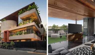 climatic, concrete nadhyavart residence by atrey and associates