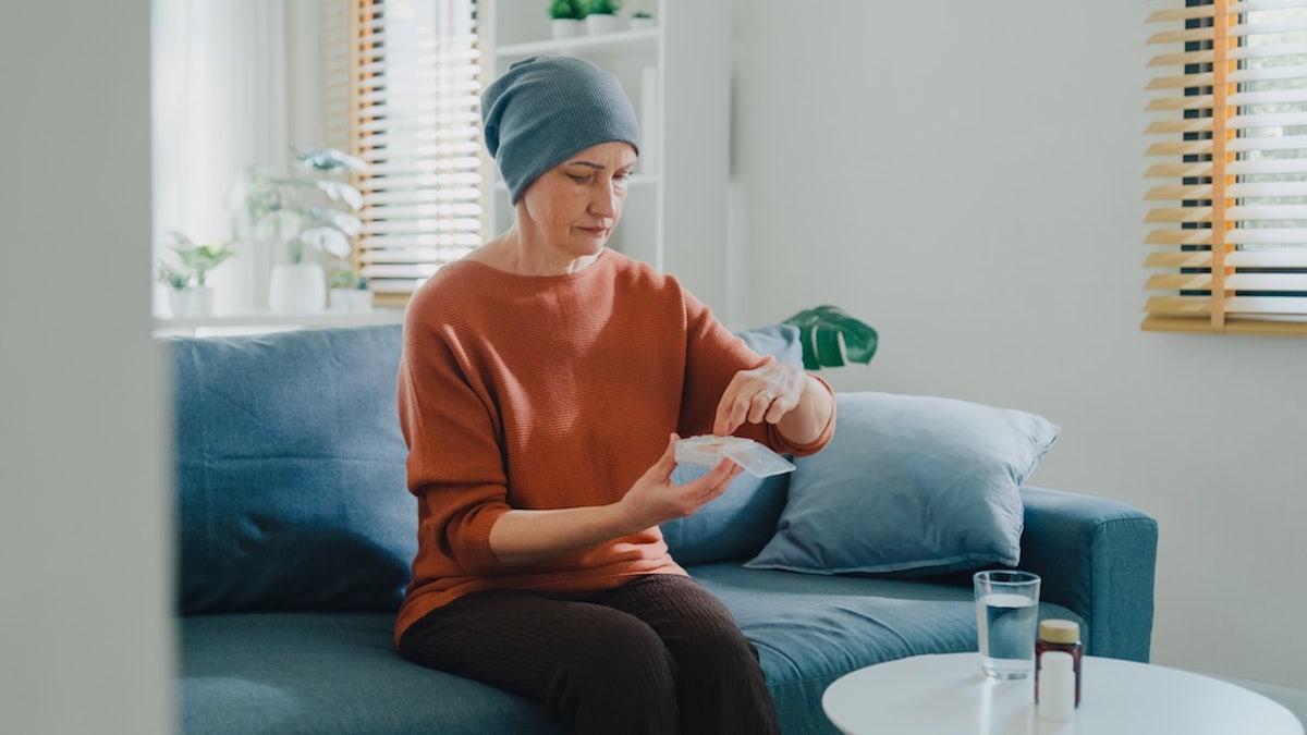 Older woman cancer patient