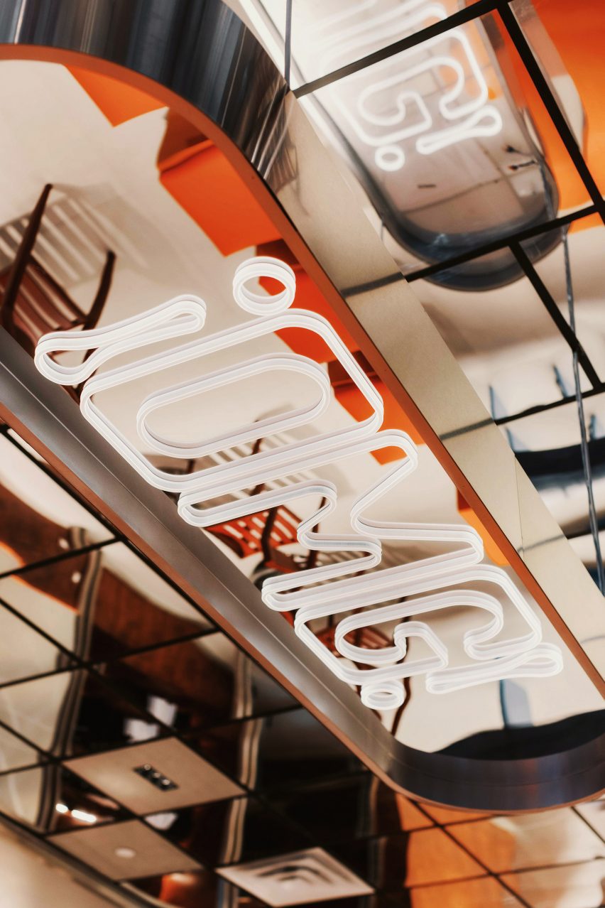 A custom light fixture with 