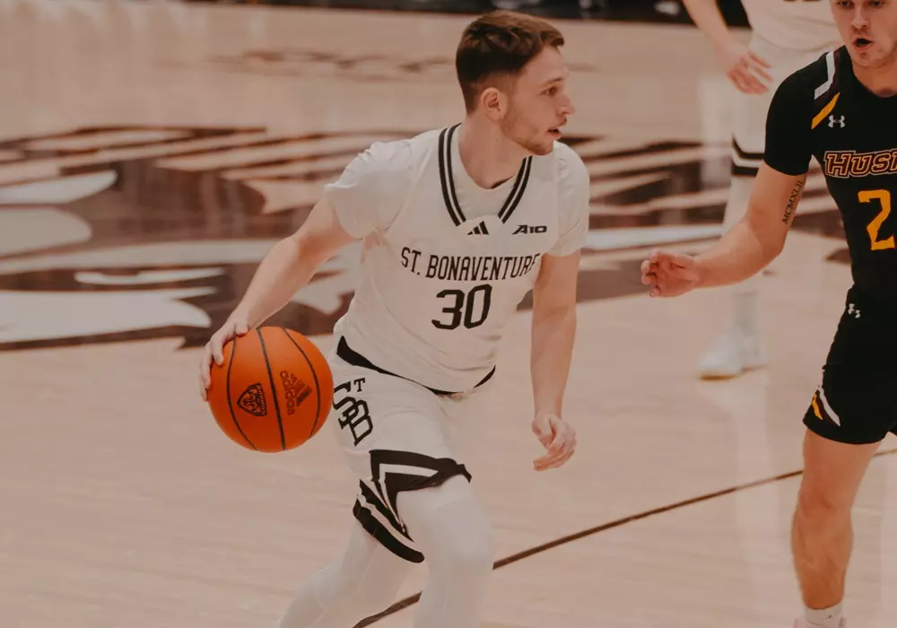 Broek Ostrom playing vs. Bloomsburg