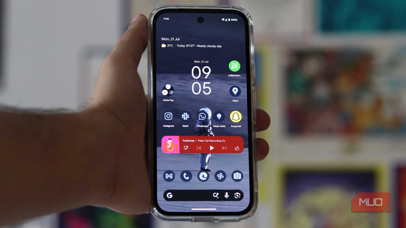Pixel Launcher on the Pixel 9a