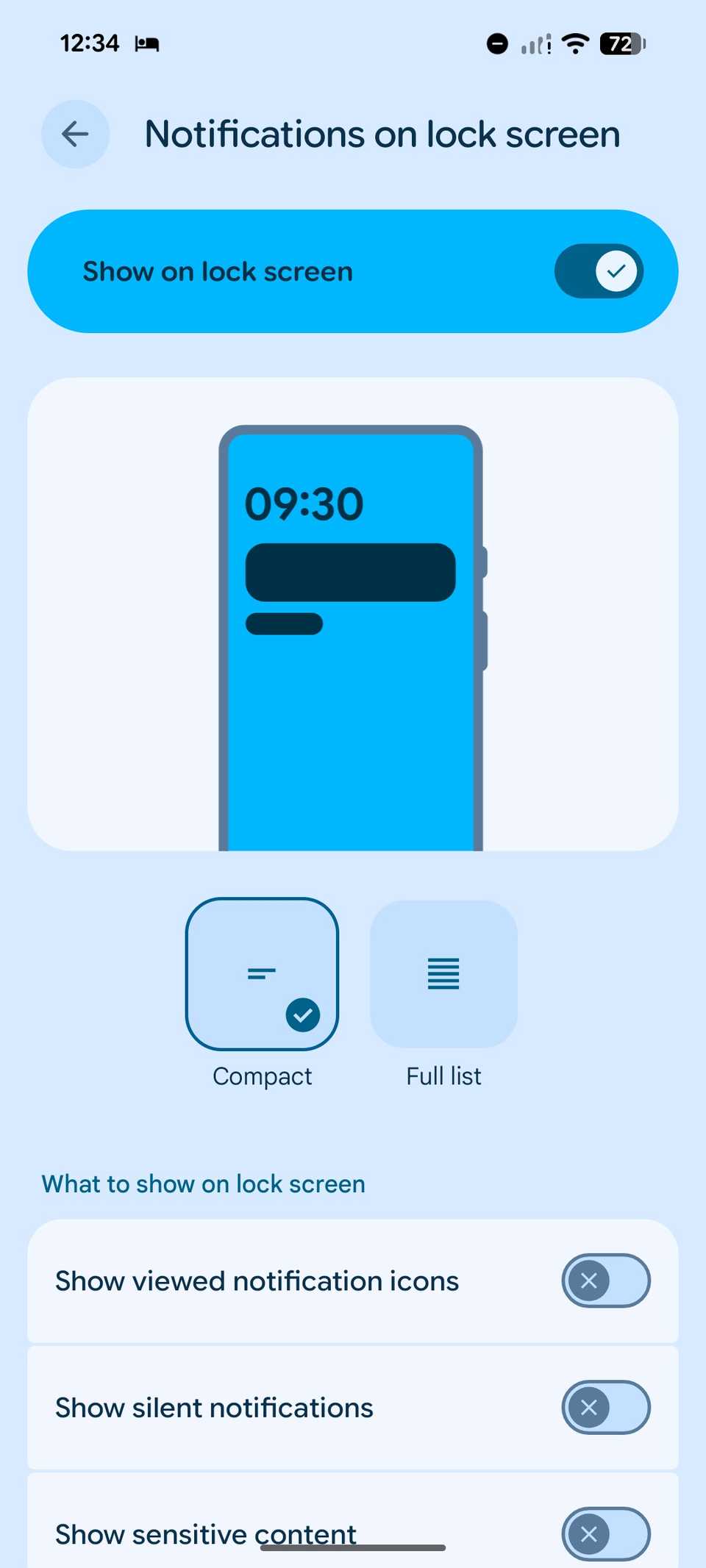 customize lock screen notifications Pixel