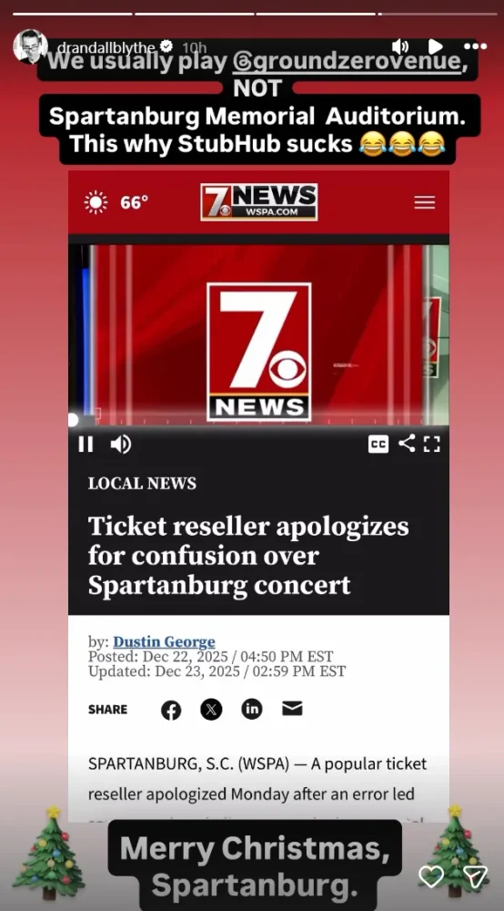 LAMB OF GOD Fans Accidentally End Up At Christian Christmas Concert After StubHub Mix-Up