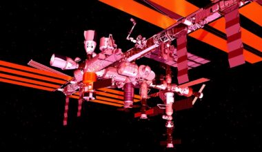 Spacecraft Swarm International Space Station