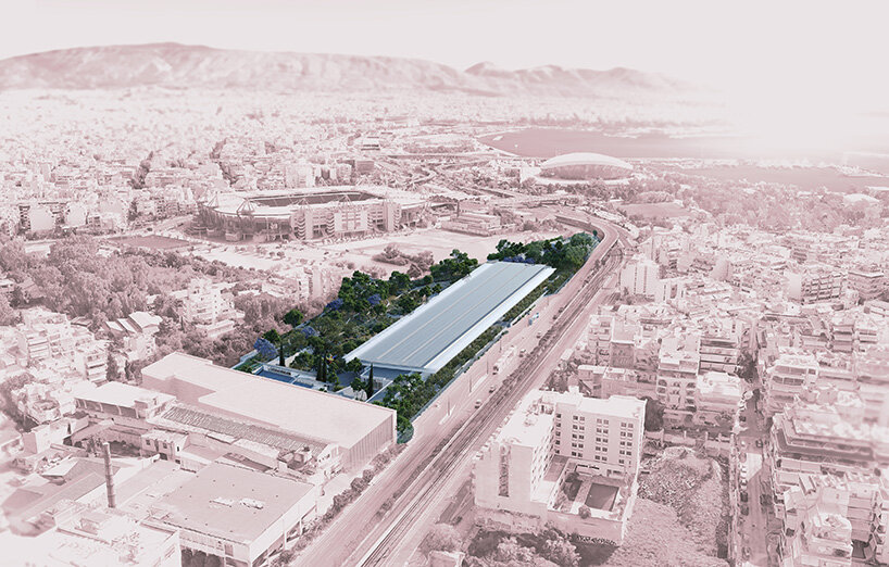 renzo piano begins construction on KYKLOS arts and culture center in piraeus, greece