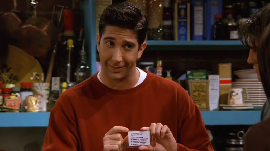 David Schwimmer as Ross Geller in Friends