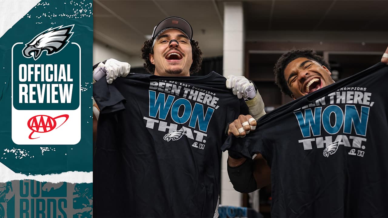 Eagles react to winning the NFC East